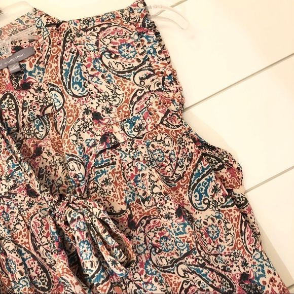 Paisley Sleeveless Blouse, Size M - Picture 3 of 4